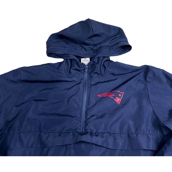 New England Patriots Victoria's Secret PINK Hoodie Sz Small Pullover Jacket Navy - Picture 8 of 11